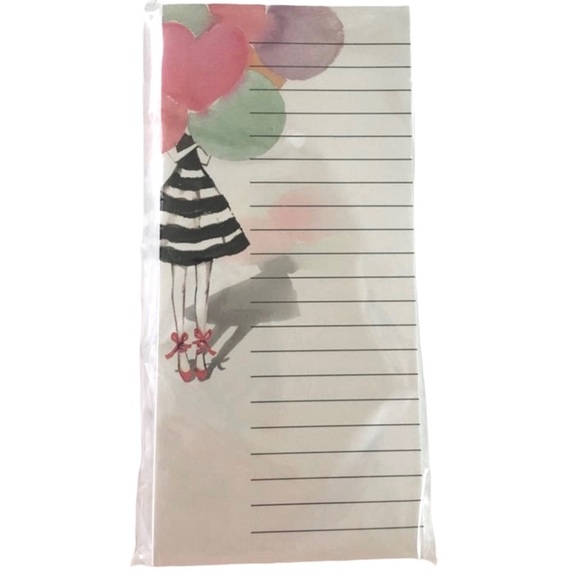 Valentine’s Balloon Girl Planner Accessories Stationery Set List Pad Page Flags - Picture 3 of 3